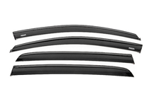 Volkswagen Golf 6 2008-2014 Side window wind deflectors with black molding Niken Luxury (HB, 4 pcs) photo 1