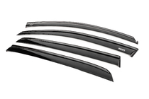 Volkswagen Golf 6 2008-2014 Side window wind deflectors with black molding Niken Luxury (HB, 4 pcs) photo 2