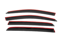 Volkswagen Golf 6 2008-2014 Side window wind deflectors with black molding Niken Luxury (HB, 4 pcs) photo 4