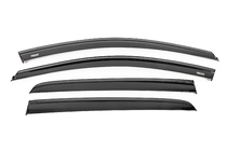 Volkswagen Golf 7/E-Golf 2012-2020 Side window wind deflectors with black molding Niken Luxury (HB, 4 pcs) photo 1