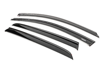 Volkswagen Golf 7/E-Golf 2012-2020 Side window wind deflectors with black molding Niken Luxury (HB, 4 pcs) photo 2