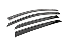 Volkswagen Golf 7/E-Golf 2012-2020 Side window wind deflectors with black molding Niken Luxury (HB, 4 pcs) photo 3