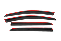 Volkswagen Golf 7/E-Golf 2012-2020 Side window wind deflectors with black molding Niken Luxury (HB, 4 pcs) photo 4