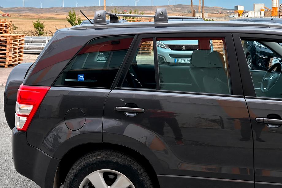 Suzuki Grand Vitara 2005-2017 Roof rack (cross bars) for original mounting points Ecem V3 (2 pcs) Black, 110 cm Photo 6