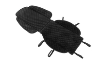 Velour seat cover (1 pc, black with black stitching) photo 2