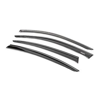 Window wind deflectors with black trim Niken Luxury (4 pcs) photo 2