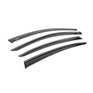 Window wind deflectors with black trim Niken Luxury (4 pcs) photo 3