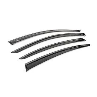 Window wind deflectors with black trim Niken Luxury (4 pcs) photo 3