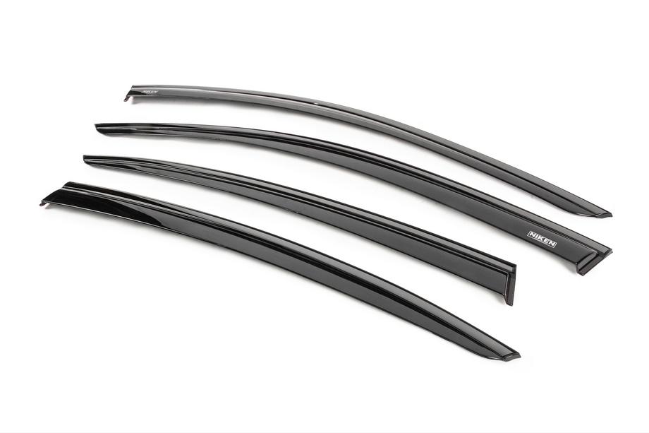 Volkswagen Passat B8 2015-2023 Window wind deflectors with black trim Niken Luxury (4 pcs) Photo 2