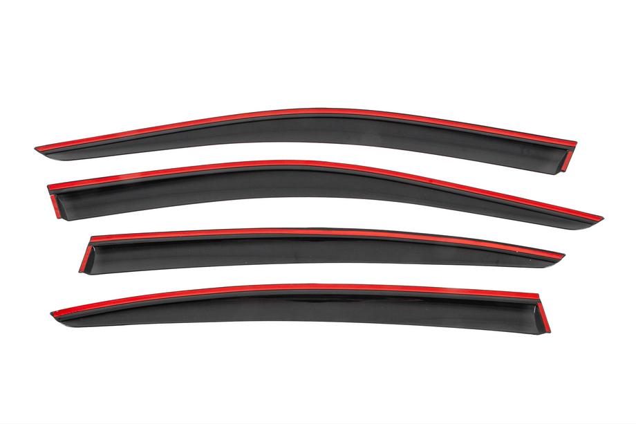 Volkswagen Passat B8 2015-2023 Window wind deflectors with black trim Niken Luxury (4 pcs) Photo 4