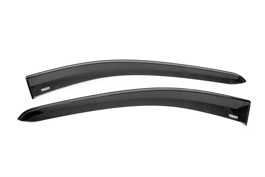 Ford Connect 2021- Window wind deflectors with black trim Niken Luxury (4 pcs) Image