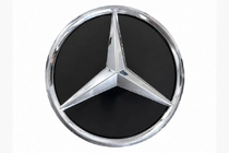 Mercedes GLE/ML class W166 2011-2018 Front emblem with glossy housing (18.4 cm) photo 1