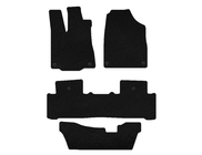 Acura MDX 2013-2020 Deluxe Textile Floor Mats (3 Rows, Black) photo 1