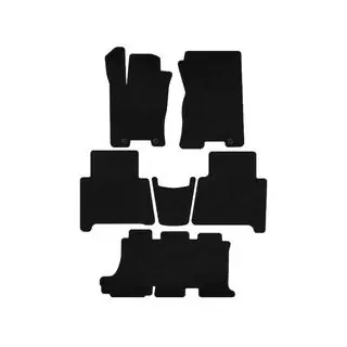 Deluxe Textile Floor Mats (3 Rows, Black) photo 1