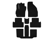 Mazda 5 2005-2009 Deluxe Textile Floor Mats (3 rows, 7-seater, black) photo 1