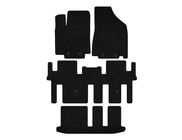 Nissan Pathfinder R52 2012-2021 Deluxe Textile Floor Mats (3 Rows, Black) photo 1