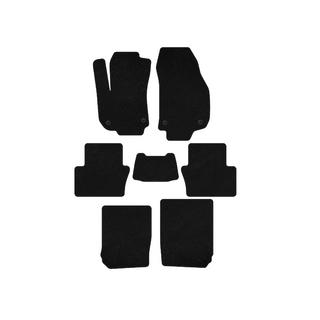 Deluxe textile floor mats (facelift, 3 rows, black) Opel Zafira B 2005–2011 photo 1