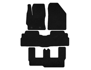 Toyota Verso 2009–2018 Deluxe Textile Floor Mats (3 rows, 7-seater, black) photo 1