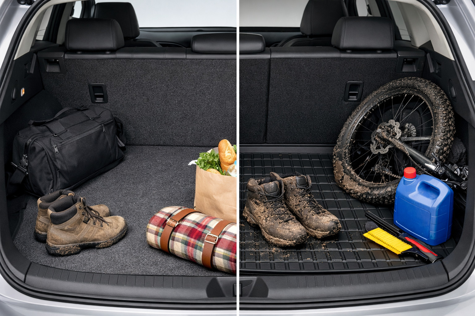 Textile or rubber trunk mat: what makes sense in real life