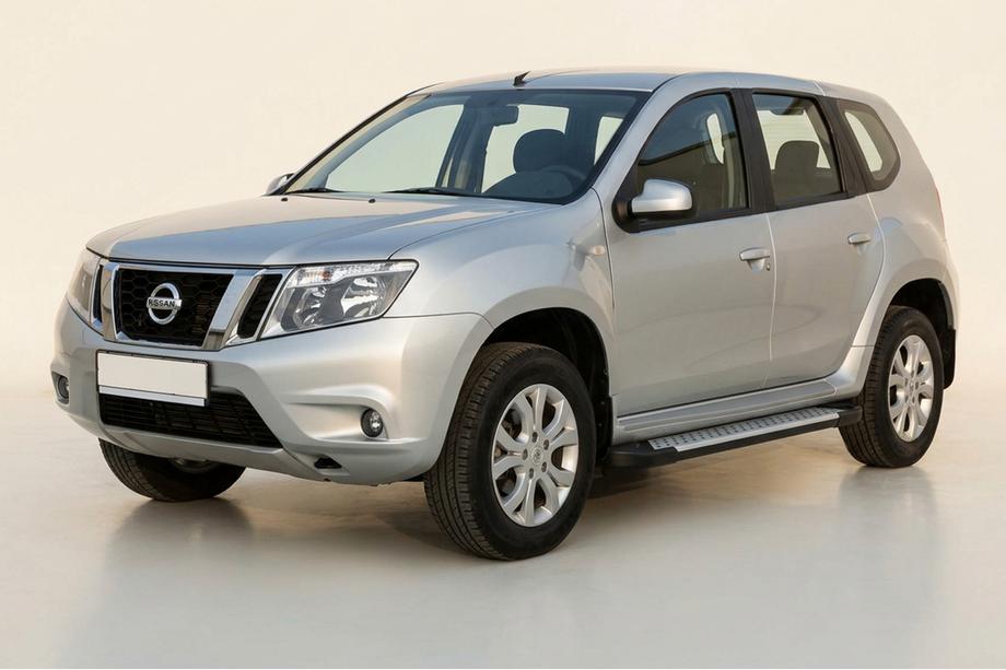 Nissan Terrano 2014- Allmond Grey side steps (2 pcs, aluminum) Image
