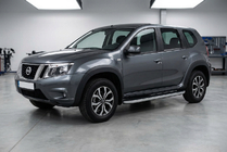 Nissan Terrano 2014- Side Steps Tayga Grey (2 pcs, Aluminum) photo 1