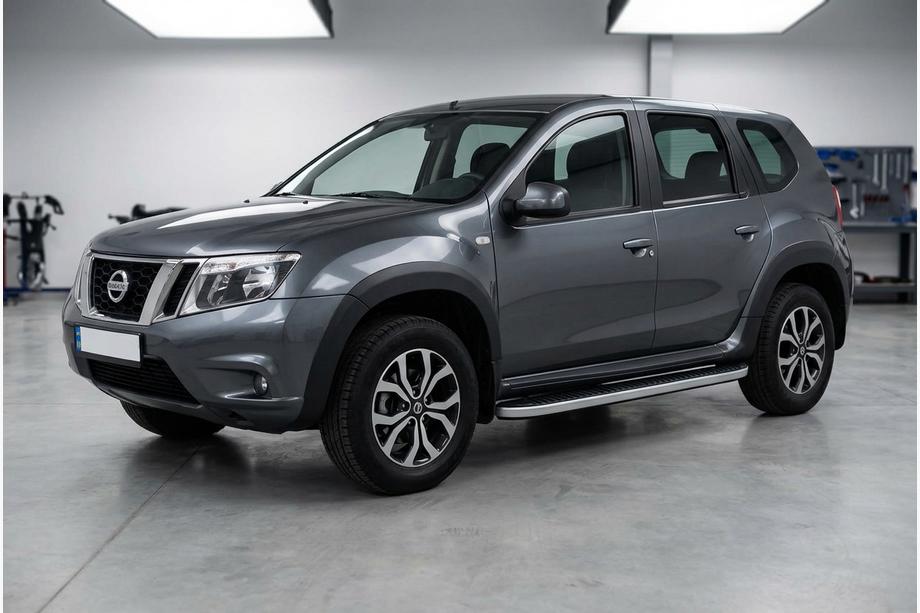 Nissan Terrano 2014- Side Steps Tayga Grey (2 pcs, Aluminum) Image