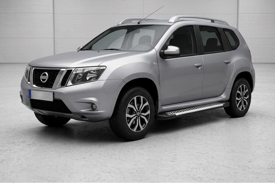 Nissan Terrano 2014- Side steps Line (2 pcs, aluminum) Image