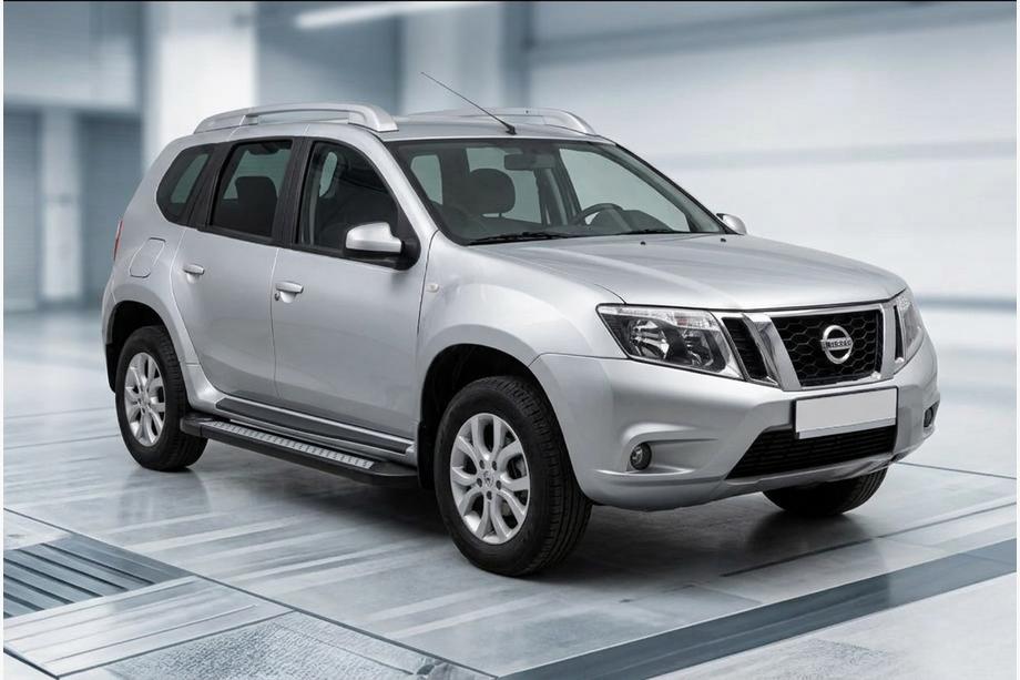 Nissan Terrano 2014- Side Steps Vision New Black (2 pcs, Aluminum) Photo 1