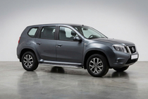 Nissan Terrano 2014- Side steps Maydos V2 (2 pcs, aluminum/stainless steel) photo 1