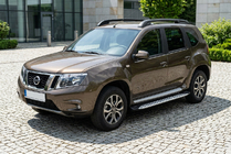 Nissan Terrano 2014- Side Steps Shining V1 (2 pcs, Aluminum) photo 1