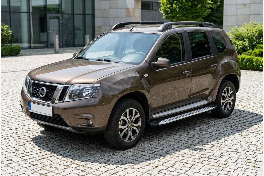 Nissan Terrano 2014- Side Steps Shining V1 (2 pcs, Aluminum) Image