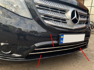 Mercedes Vito/V-class W447 2014- Bumper grille trims (2 pcs, stainless steel) photo 2
