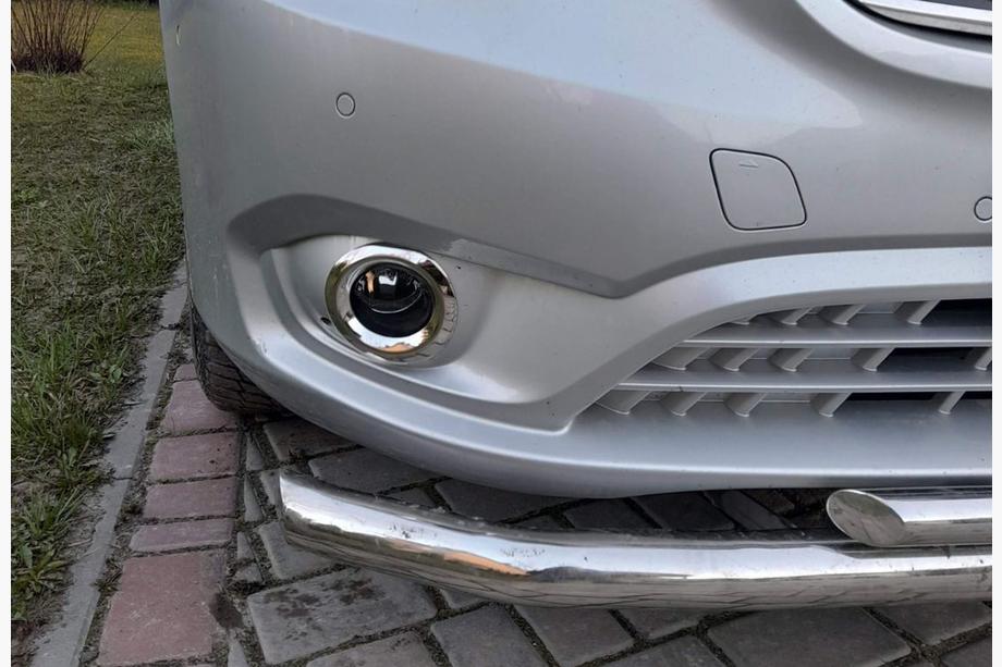 Mercedes Vito/V-class W447 2014- Fog light covers (2 pcs, stainless steel) Image