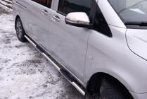Mercedes Vito/V-class W447 2014- Mirror Covers Mirror Part (2 pcs) Carmos - Turkish Stainless Steel photo 4