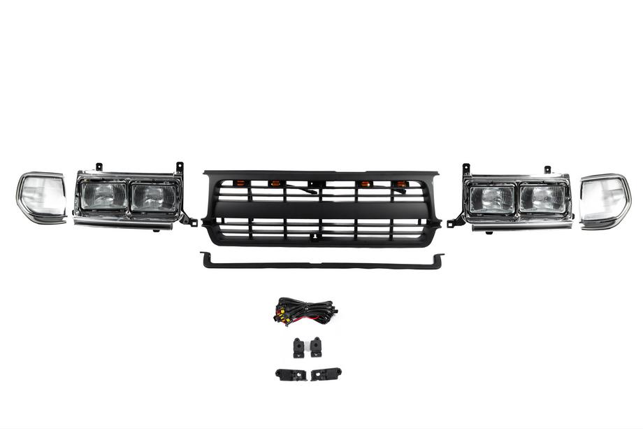 Toyota Land Cruiser 80 1990-1997 Headlight and Grille Kit (Off-Road) Photo 1