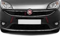 Fiat Doblo II 2010-2022 Trim around lower grille (2015↗, stainless steel) photo 1