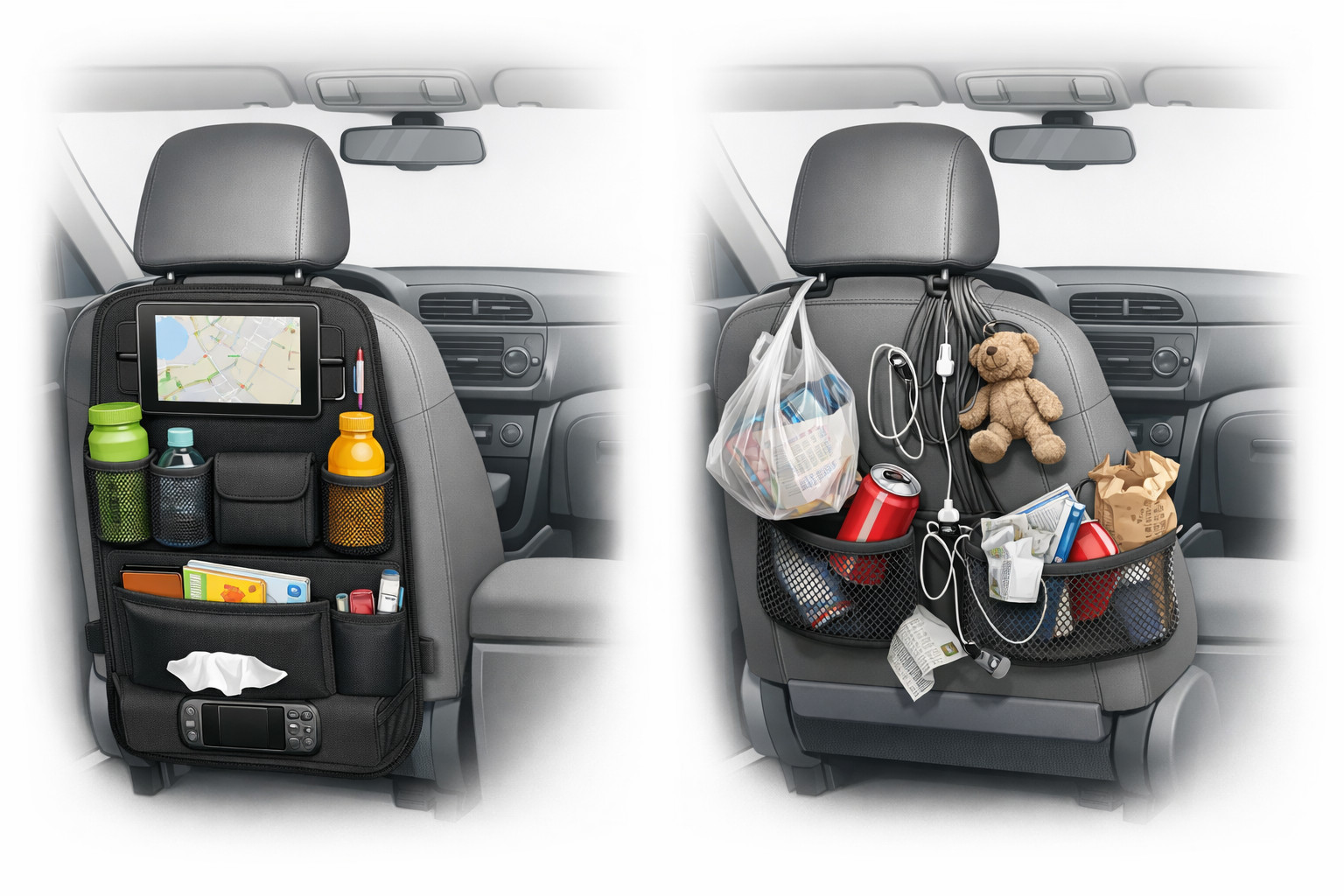 When a seatback organizer is useful—and when it’s just clutter