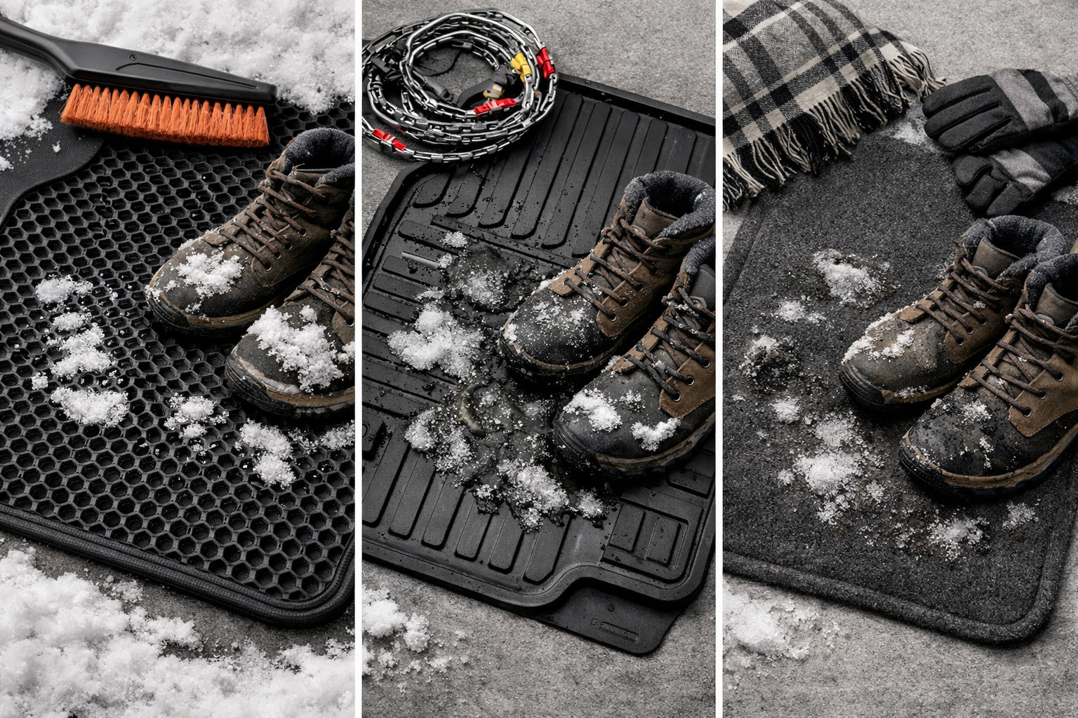 Which car mats are best for winter: EVA, rubber or textile