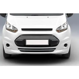 Front bumper and grille covers (4 pcs, stainless steel)