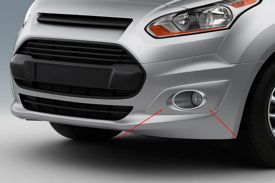 Ford Connect 2014-2021 Fog light covers (2 pcs, stainless steel) Image