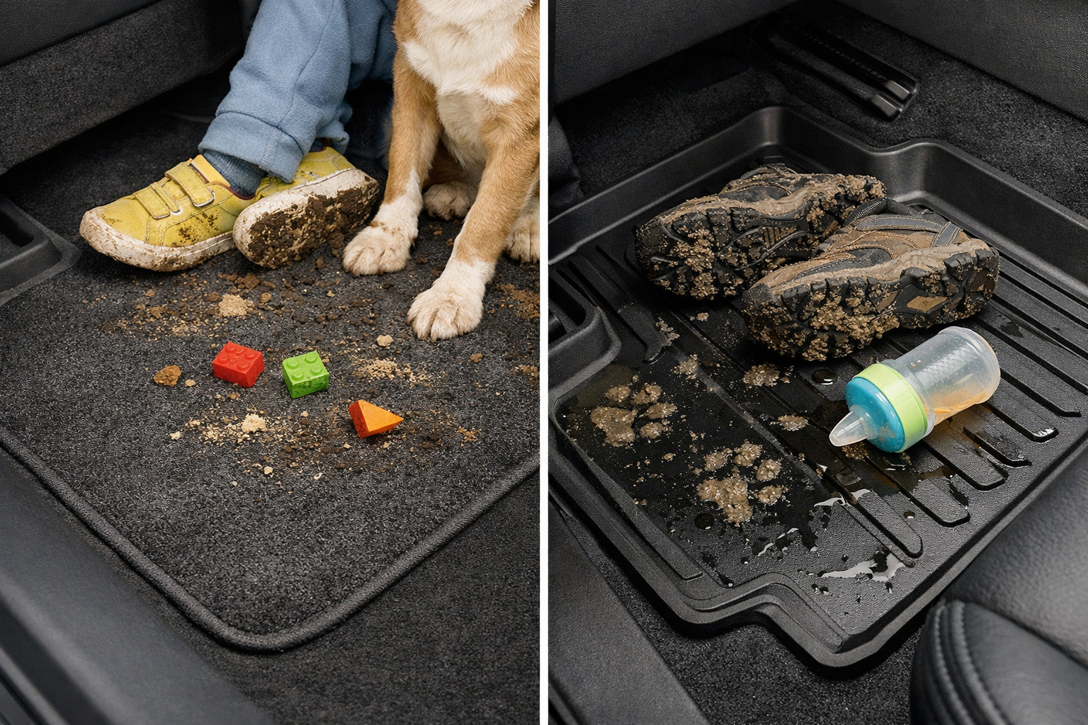 Which Car Mats Are Best With Kids, a Dog and Muddy Shoes?