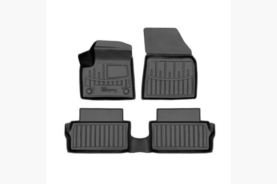 Citroen C3 X/e-C3 2022– Stingray 3D rubber floor mats (for e-C3, 3 pcs) Image