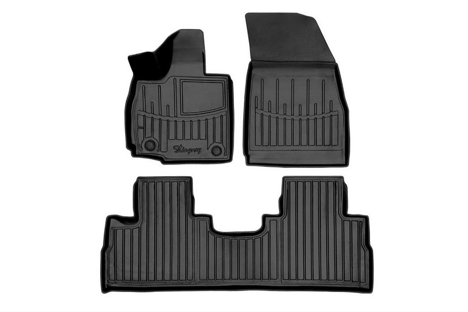 Chery Omoda 9 2022– Stingray 3D rubber floor mats (hybrid, 3 pcs) Image