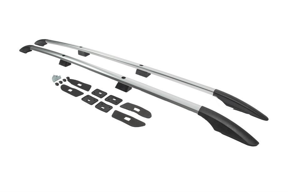 Volkswagen Caddy 2020- Chrome roof rails (Turkish design) Maxi Base, Plastic Feet Photo 5