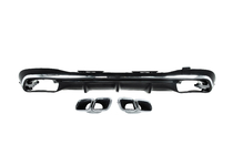 Mercedes S-class W223 2020- Rear diffuser with AMG S63 Silver exhaust tips photo 11