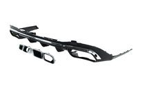 Mercedes S-class W223 2020- Rear diffuser with AMG S63 Silver exhaust tips photo 15