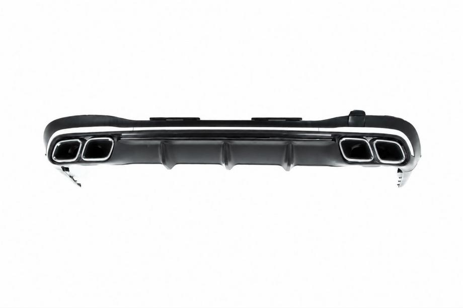 Mercedes S-class W223 2020- Rear diffuser with AMG S63 Silver exhaust tips Image