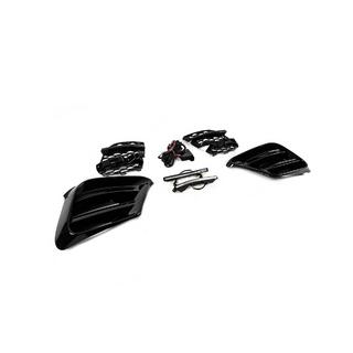 Front bumper grille set BRB (for AMG Line, with daytime running lights) photo 1