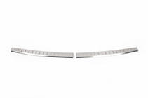 Hyundai I-20 2014-2020 Rear bumper protector OmsaLine 2014-2018 (2 pcs, stainless steel) photo 2