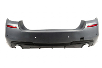 BMW 5 Series F10/F11 2010–2016 Rear bumper with M-Performance diffuser (for F10, for dual-side single exhaust) photo 1